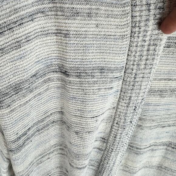 Haven Well Within Gray Cream Organic Cotton Spacedye Open Cardigan Size M - Picture 5 of 7